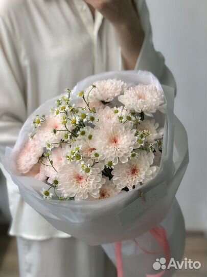 Букет с ромашками