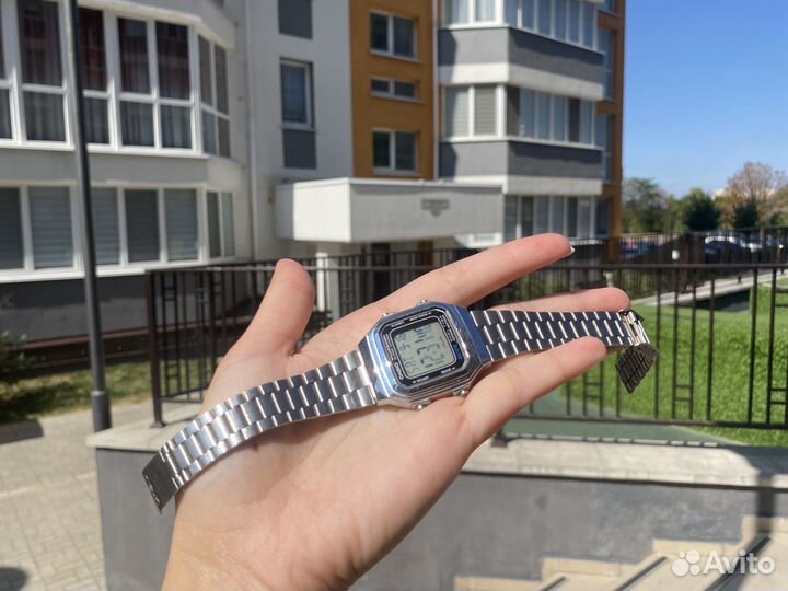 Часы мужские Casio Illuminator A-178 Silver