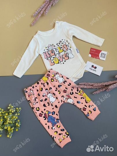 Комплект на девочку 62, 68, 74, 80 размеры