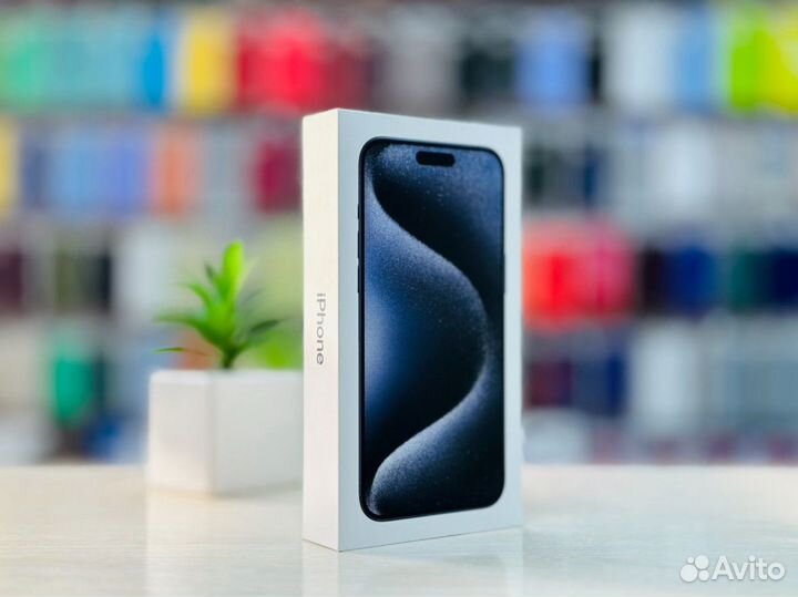Новый iPhone 15 Pro Max Blue Titanium, 256Gb
