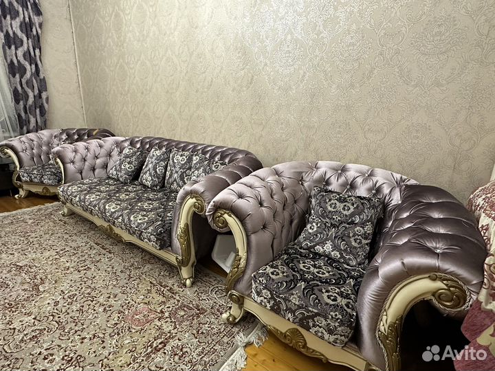 Диван и 2 кресла