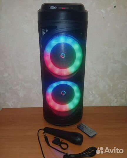 Колонка Большая Блютуз + Радио + Микрофон
