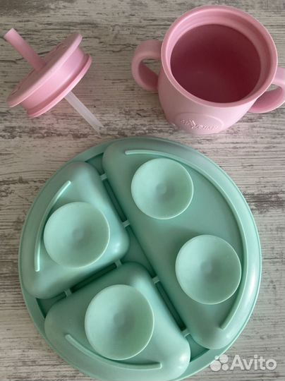 Силиконовая детская посуда Miyoumi