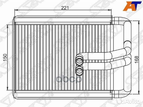 Радиатор отопителя салона hyundai tucson/KIA SP