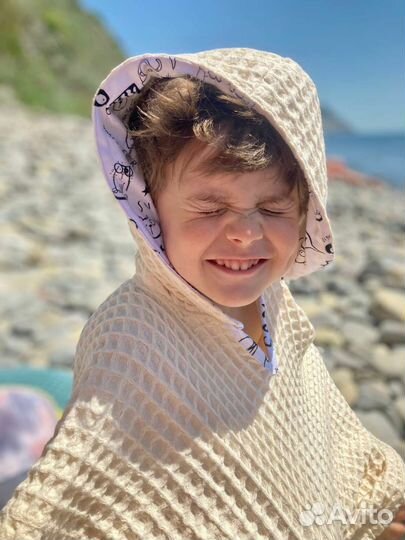 Полотенце пончо детское