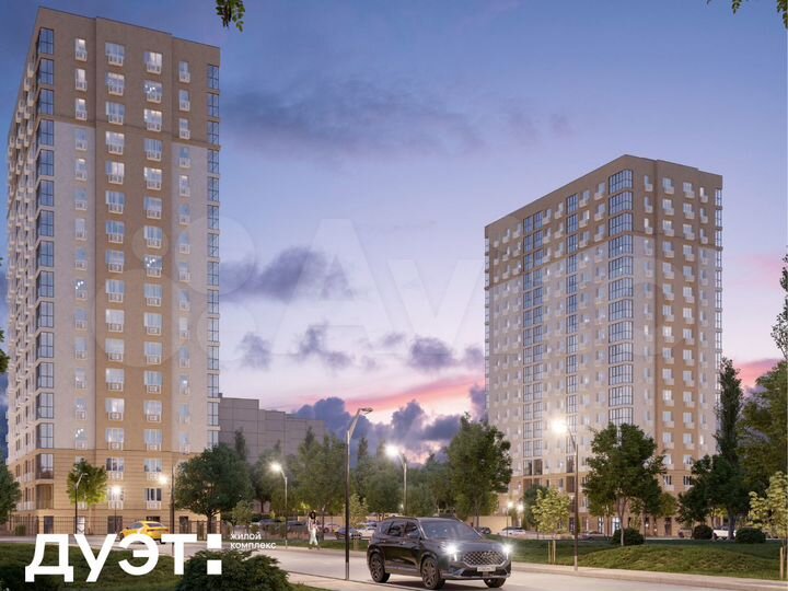 2-к. квартира, 72,1 м², 17/18 эт.