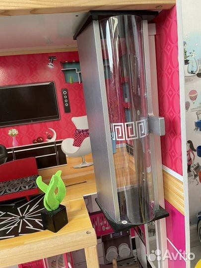 Домик кукольный с мебелью большой