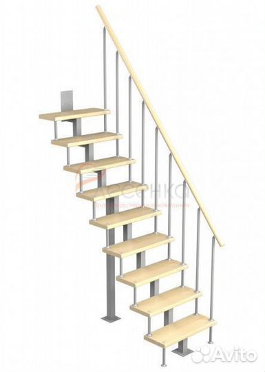 Деревянная чердачная лестница чл-15 600х1200