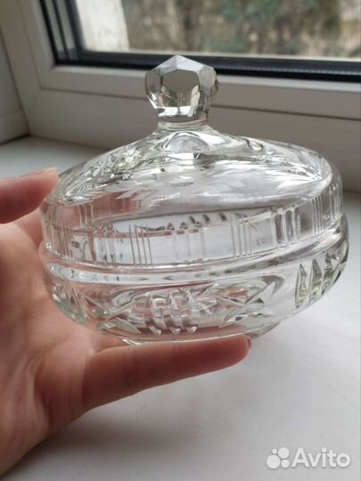 Конфетница, вазы, хрусталь СССР, ГДР