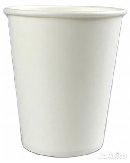 Бумажные стаканы 250 мл Белый 50 шт