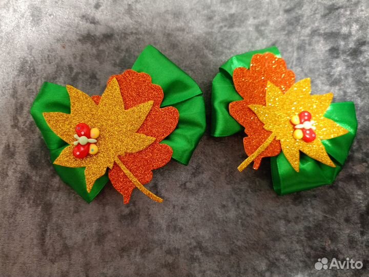 Банты ручной работы осень