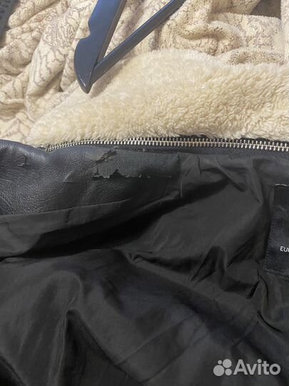 Куртка кожаная женская с мехом