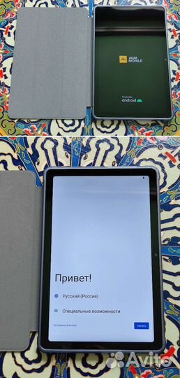 Защищённый AGM Pad P1 8/256 LTE +чехол, новый