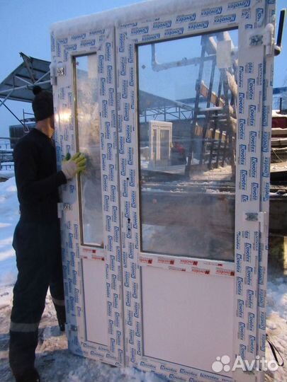 Двери алюминиевые 200х80