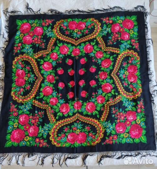 Павловопосадский платок СССР 143*147