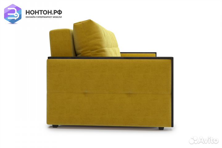 Диван еврокнижка Инсайд 3-х местный горчичный