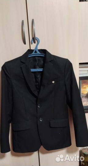 Пиджак школьный для мальчика 158