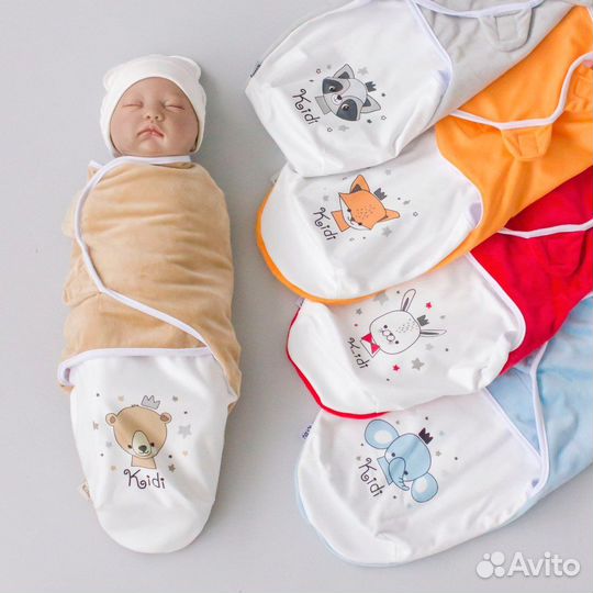 Пеленка-кокон на липучке