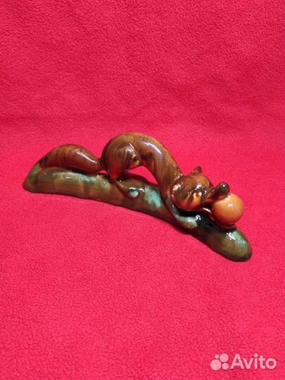 Керамическая статуэтка лиса и колобок зик Конаково