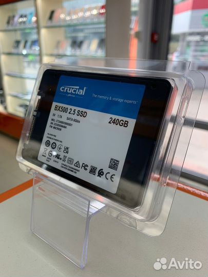 SSD накопитель Crucial BX500 240Gb(Солнечный)
