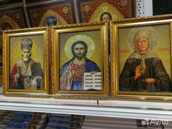 Алмазная мозаика 15x20 Почаевская икона