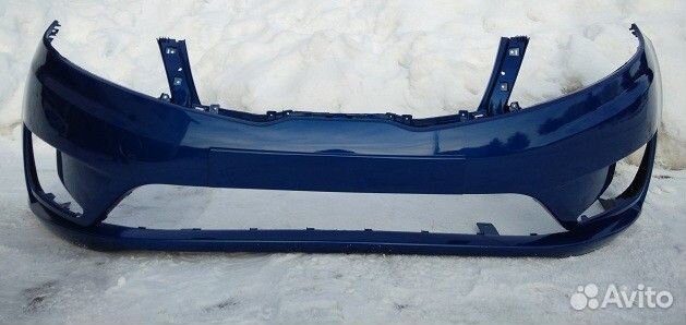 Бампер передний на Киа Рио 11- в цвет авто