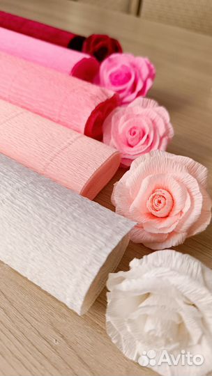 Цветы из гофрированной бумаги букеты