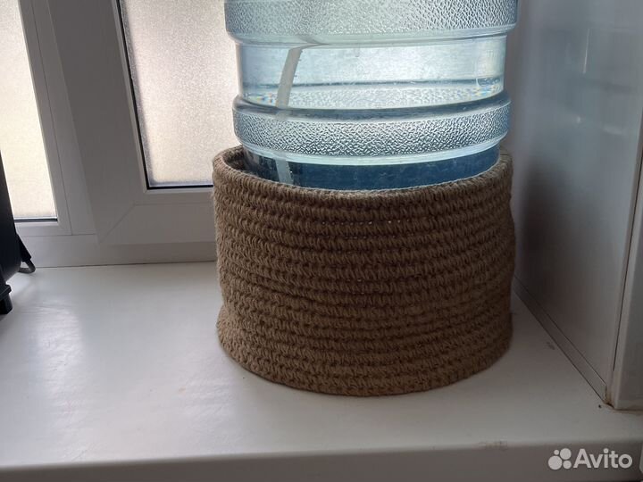Корзина плетеная из джута для бутыля