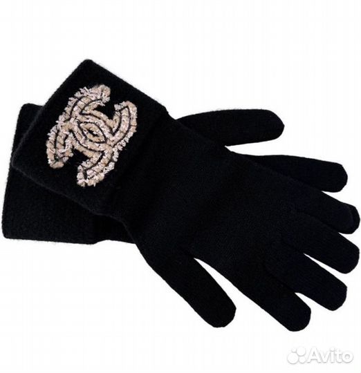 Шарф шапка перчатки Chanel