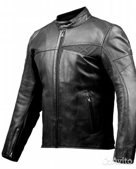 Мотокуртка кожаная мужская перфорация Ixon 50 (L)