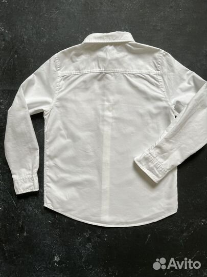 Рубашка школьная белая zara р-р 134