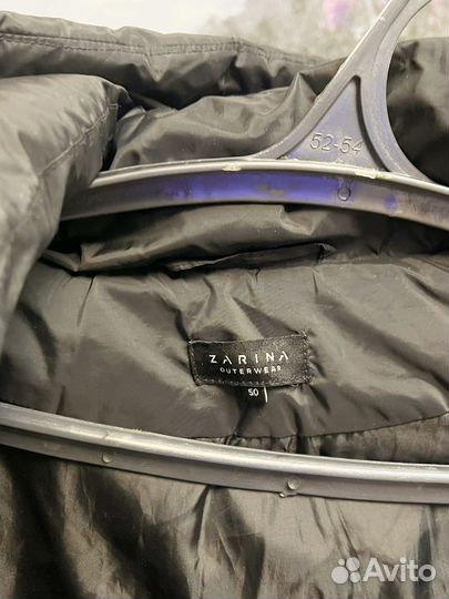 Пуховик зимний женский 50 52 черный