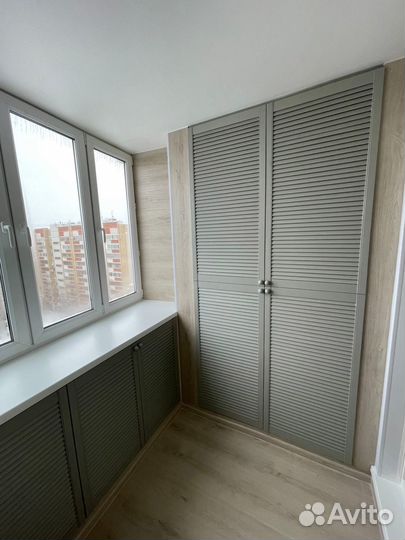 Холодное остекление балкона v-8437