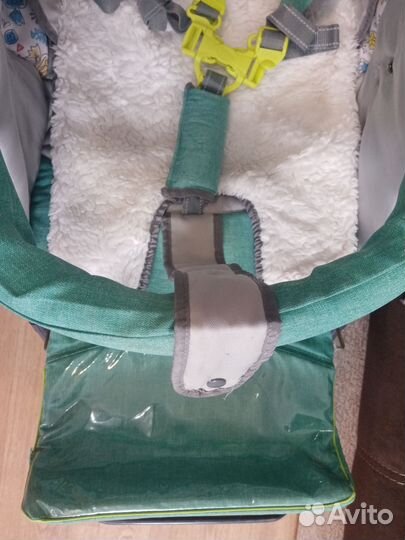 Коляска санки Ника 7.3 меховые на 6 колесах