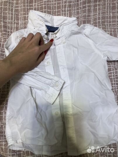 Рубашка белая 80