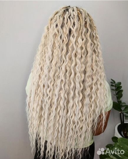 Афропричёски, Д. Е косы, косы со свободным концом