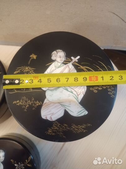 Шкатулки папье - маше Китай, перламутр, кость