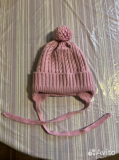 Шапка и шарф для девочки 50-52