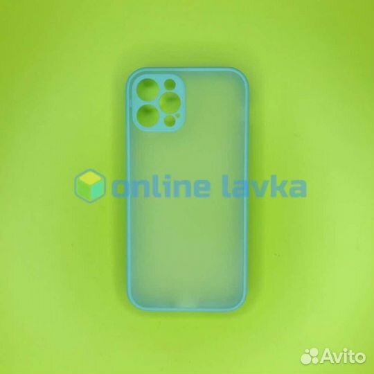 Чехол Skin защита камеры для iPhone 12 pro мятный