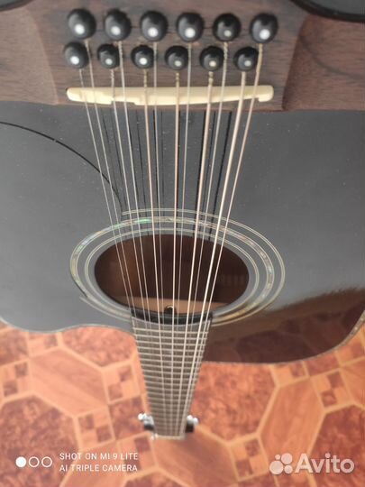 Электроакустическая 12 струнная гитара