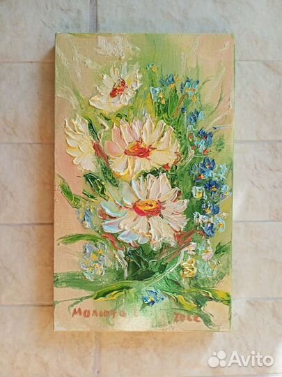 Картина маслом цветы