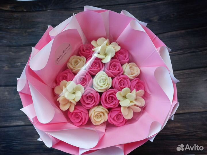 Букет из шоколадных роз, сладкий букет