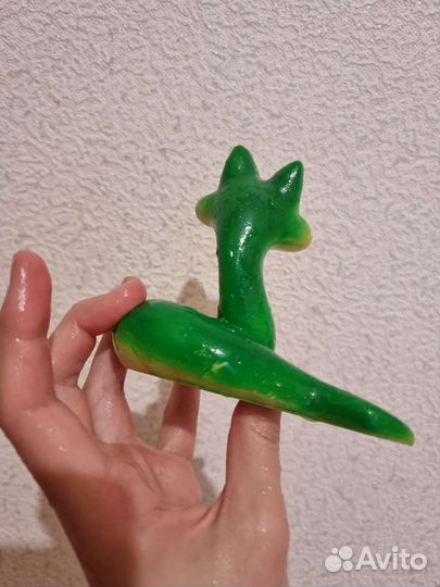 Змея керамическая статуэтка