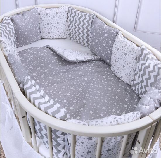 Бортики в детскую кроватку