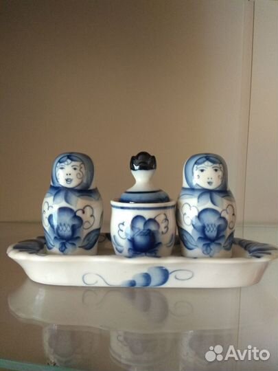 Гжель. Набор для специй