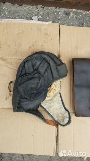 Шлем танкиста и планшет СССР