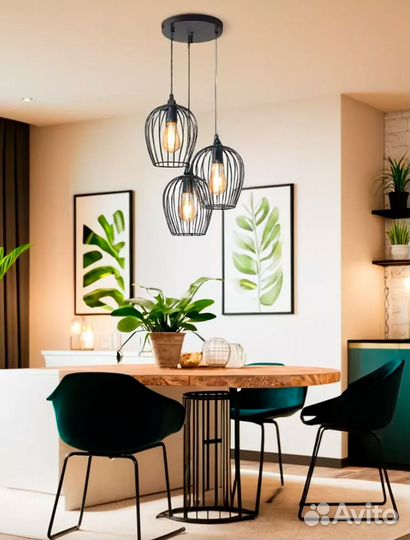 Люстра потолочная. Светильник лофт