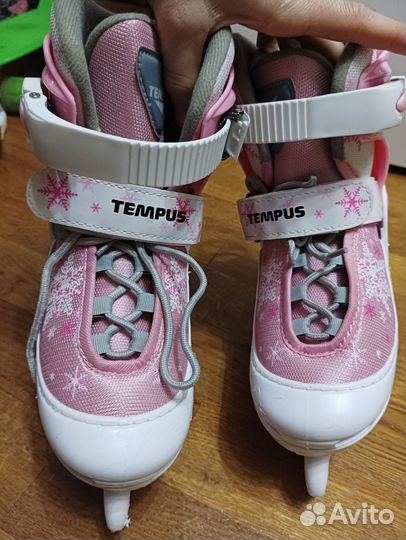 Коньки 30-33 раздвижные для девочки