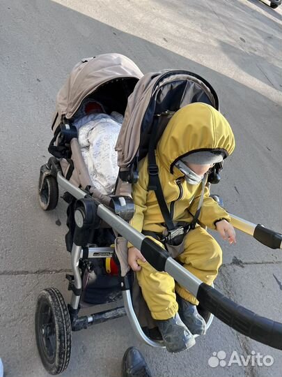 Коляска для двойни baby jogger city select 2в1