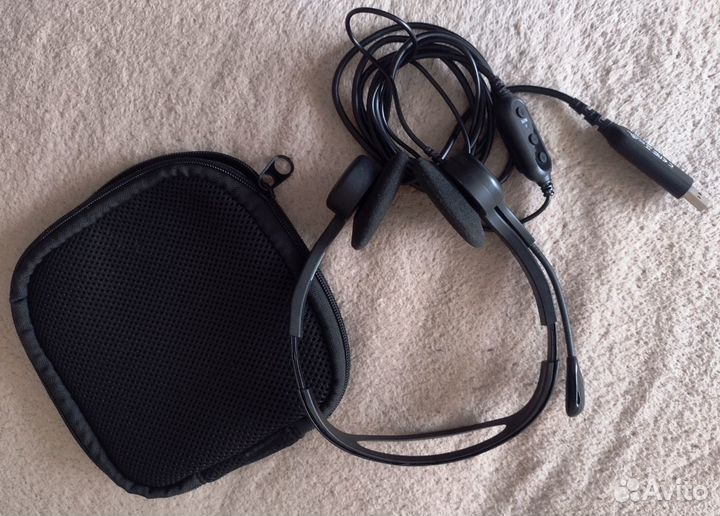 Logitech PC 960 гарнитура наушники+микрофон